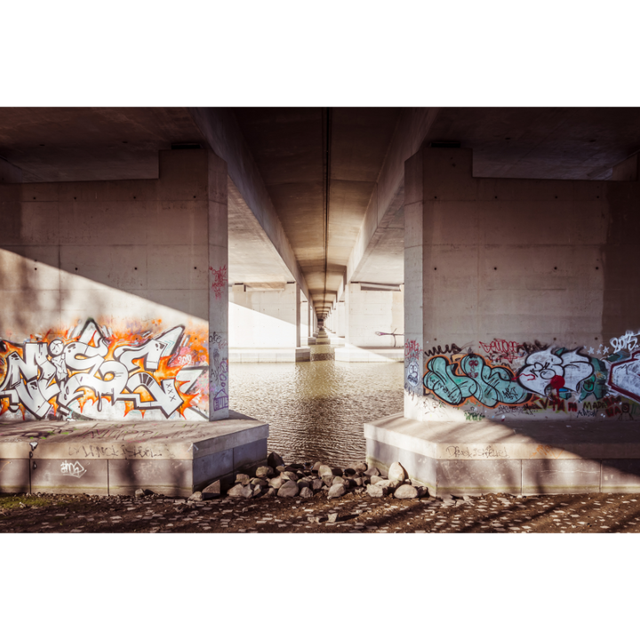 Amsterdam wall art, graffiti art print, urban photography print, fine art poster, street art wall decor, Amsterdam poster, bridge photo print, urban wall art, museum quality print, travel photography art