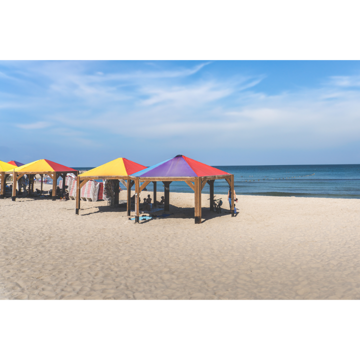 Hilton Beach wall art, Tel Aviv wall art, LGBTQ pride poster, Tel Aviv coastal photography, fine art print, LGBTQ wall decor, Tel Aviv beach print, Pride art print, museum quality photography print, sustainable art print, Tel Aviv poster, LGBTQ+ art, coastal wall art, rainbow pride art, fine art photography print