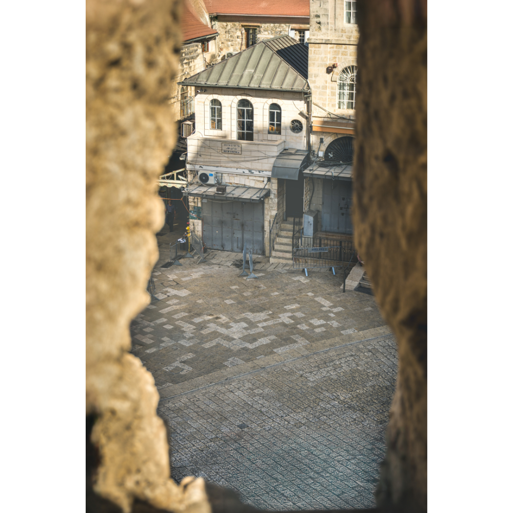 Jerusalem wall art, Jerusalem poster, Old City of Jerusalem print, Israel fine art photography, Tower of David view, cityscape wall art, historical street print, Middle East wall decor, timeless photography print, King David's Tower art