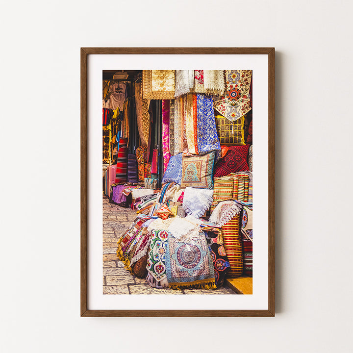Jerusalem Old City bazaar wall art, Jerusalem market photography, Jerusalem Old City wall art, Jerusalem bazaar print, Jerusalem market print, Jerusalem poster, Israel wall art, Israel photography, Israel print, Holy Land wall art, Jerusalem street photography, Middle Eastern market art, Jerusalem decor, colorful market wall art, Jerusalem fine art photography