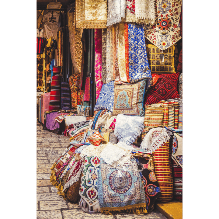 Jerusalem Old City bazaar wall art, Jerusalem market photography, Jerusalem Old City wall art, Jerusalem bazaar print, Jerusalem market print, Jerusalem poster, Israel wall art, Israel photography, Israel print, Holy Land wall art, Jerusalem street photography, Middle Eastern market art, Jerusalem decor, colorful market wall art, Jerusalem fine art photography