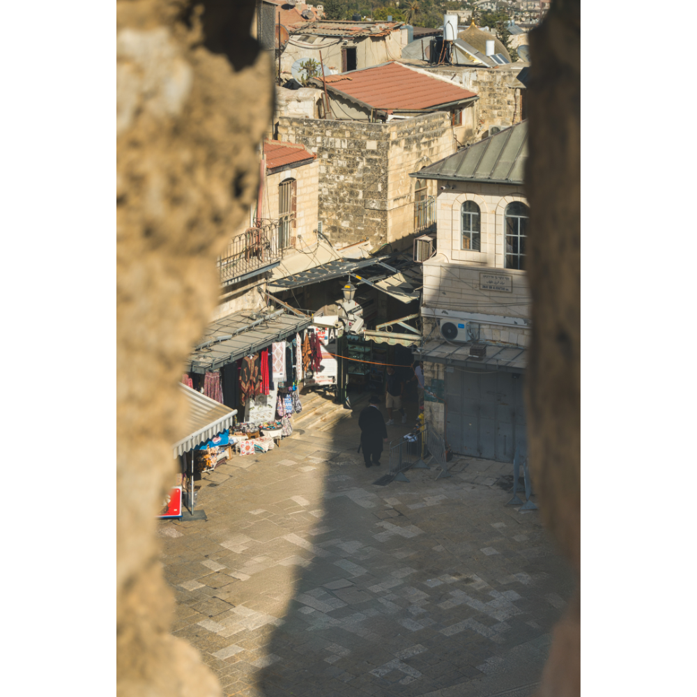 Jerusalem wall art, Old City of Jerusalem print, Jerusalem poster, fine art photography, Israel travel art, cityscape print, Middle East wall art, view from Tower of David, Holy City artwork, timeless photography print, Jerusalem market