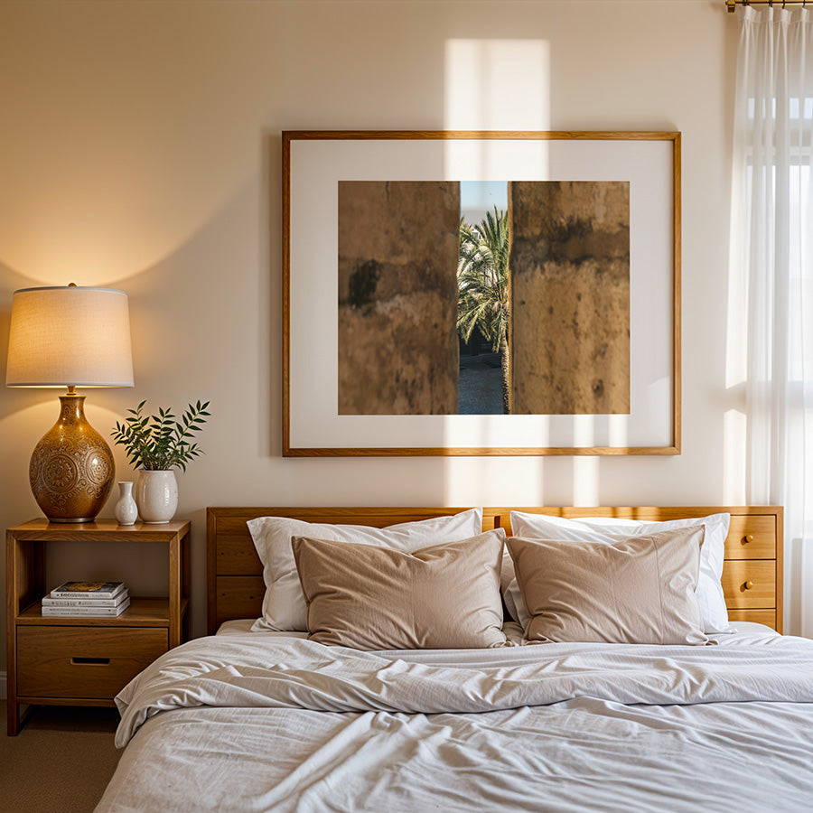 Jerusalem wall art, Israel poster, Jerusalem poster, Tower of David wall art, palm tree poster, architecture photography print, Middle East fine art, Hahnemühle photo print, Jerusalem travel art, urban nature wall decor, fine art print