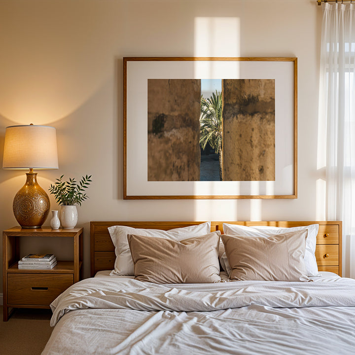 Jerusalem wall art, Israel poster, Jerusalem poster, Tower of David wall art, palm tree poster, architecture photography print, Middle East fine art, Hahnemühle photo print, Jerusalem travel art, urban nature wall decor, fine art print
