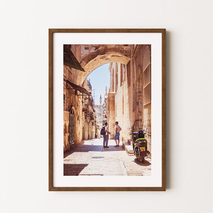 Jerusalem wall art, Old City poster, Israel photography print, Middle Eastern fine art, Jerusalem street print, authentic travel wall decor, timeless architecture photo, Jerusalem print, Israel wall art, street scene poster