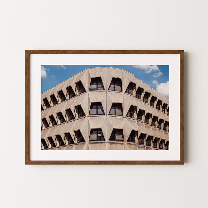 Tel Aviv wall art, Brutalist architecture print, Leumi Building poster, Tel Aviv architecture print, Israel cityscape art, modernist architecture wall art, Tel Aviv fine art print, Brutalist Tel Aviv photo, Tel Aviv poster print, architecture photography wall art