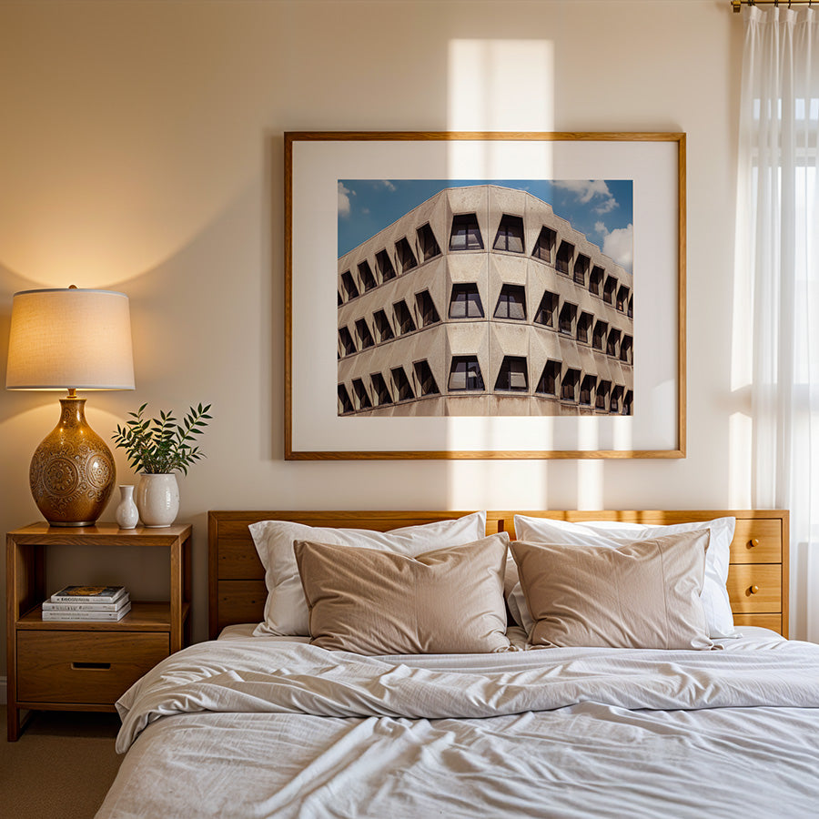 Tel Aviv wall art, Brutalist architecture print, Leumi Building poster, Tel Aviv architecture print, Israel cityscape art, modernist architecture wall art, Tel Aviv fine art print, Brutalist Tel Aviv photo, Tel Aviv poster print, architecture photography wall art