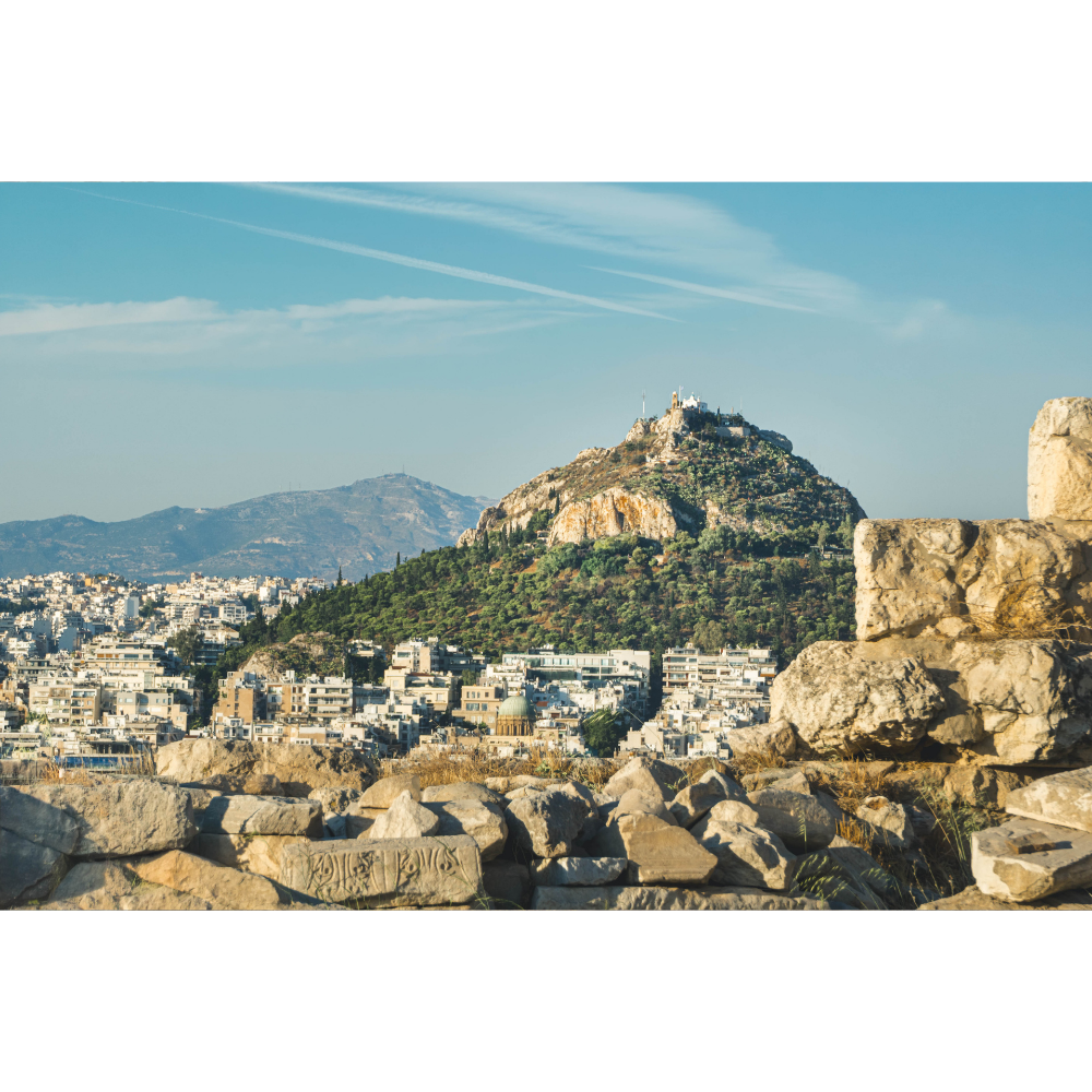 Lycabettus Hill wall art, Athens wall art, Athens photography print, Greece wall art, Lycabettus Hill print, Athens cityscape, Greece photography, Athens poster, Greek landscape wall art, Athens fine art print, Acropolis view print, Mediterranean wall art