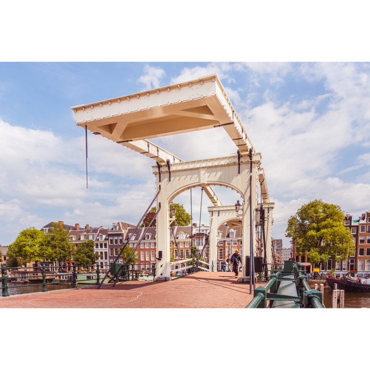 Amsterdam wall art, Magere Brug poster, Amsterdam print, canal bridge art, Dutch architecture wall art, fine art photography, Amsterdam photography print, urban landscape photo, Amsterdam fine art, European city wall decor