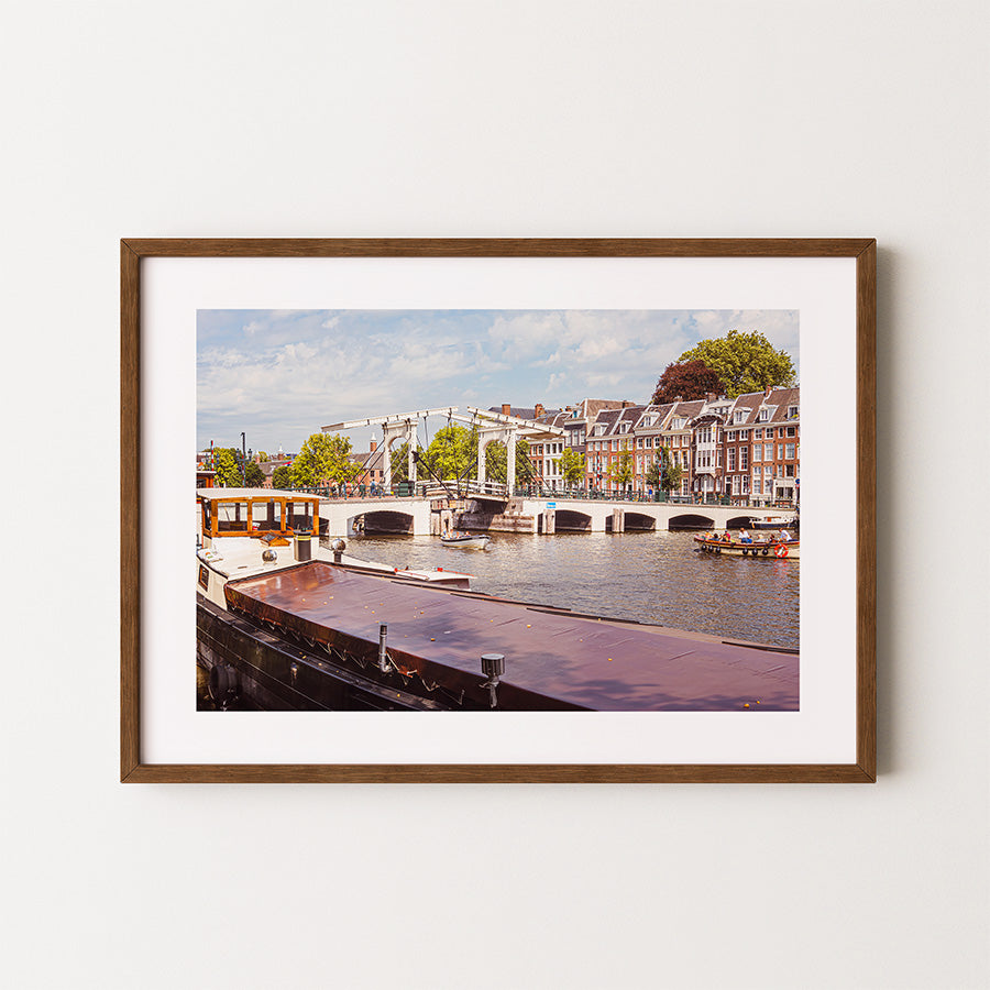 Magere Brug wall art, Amsterdam canal print, Amsterdam bridge poster, Magere Brug print, fine art Amsterdam photography, Amsterdam wall art, Netherlands architecture print, canal bridge art, Magere Brug poster, Amsterdam travel photography