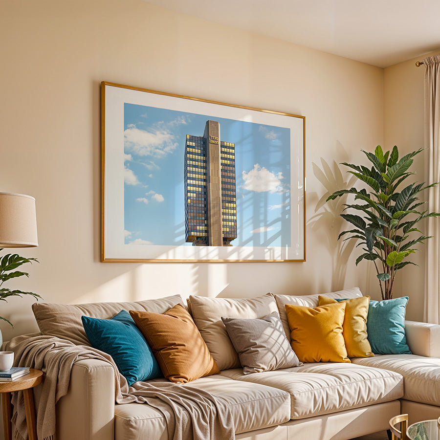 Migdal HaMea Tel Aviv Poster – Modernist Fine Art Wall Art