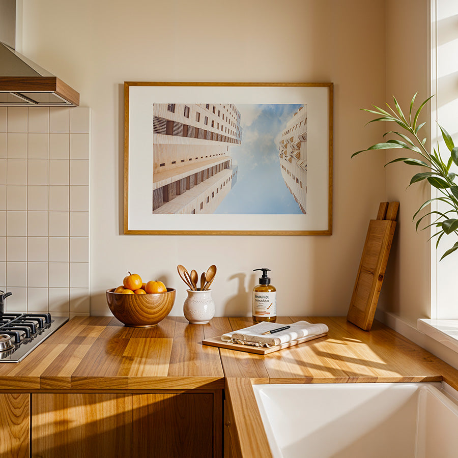 modern Givataim architecture, Givataim wall art, Tel Aviv suburb print, Israel architecture photo, white building print, Israeli cityscape, Givataim poster, modern building art, Mediterranean urban photography, fine art Israel print, Givataim print, modern Tel Aviv area architecture, urban wall art, Israeli modernism poster