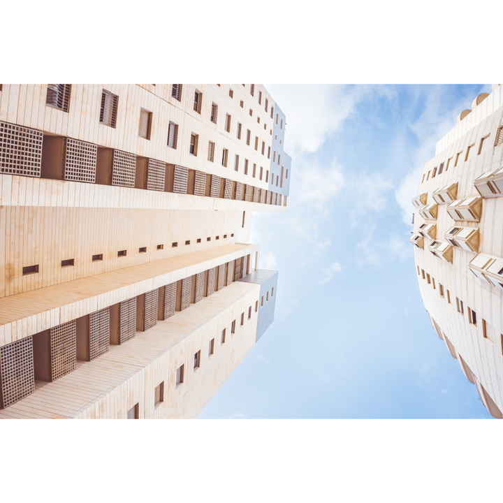 modern Givataim architecture, Givataim wall art, Tel Aviv suburb print, Israel architecture photo, white building print, Israeli cityscape, Givataim poster, modern building art, Mediterranean urban photography, fine art Israel print, Givataim print, modern Tel Aviv area architecture, urban wall art, Israeli modernism poster