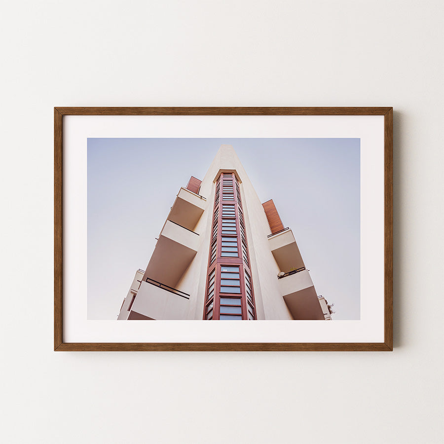 Bauhaus wall art, modern Tel Aviv architecture print, Israel fine art photo, minimalist Bauhaus print, geometric wall decor, architectural photography, Bauhaus design print, White City Tel Aviv, Bauhaus poster, clean line art