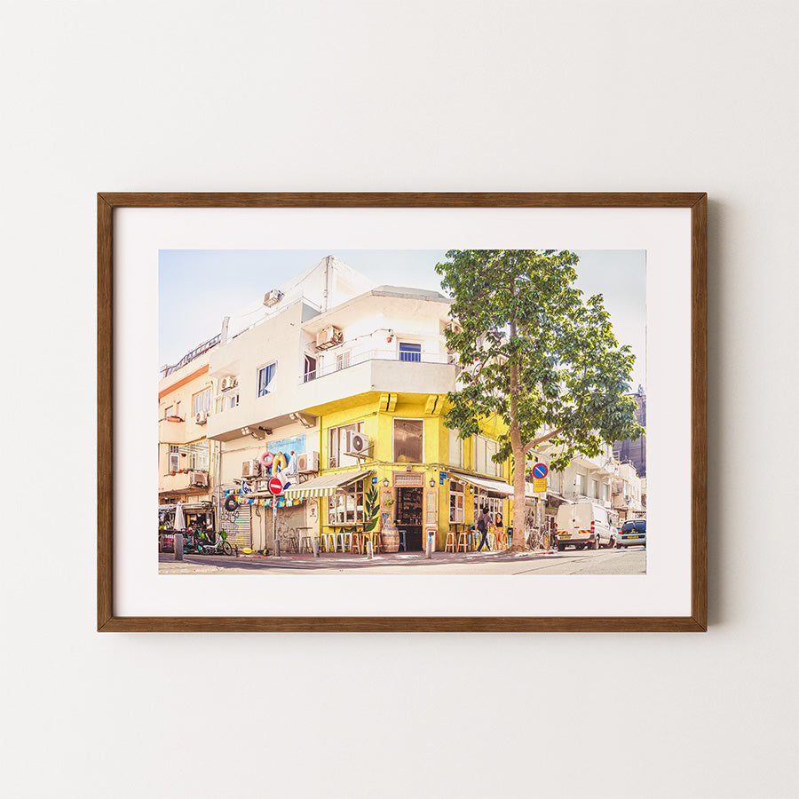 Tel Aviv wall art, Nahalat Binyamin print, Tel Aviv poster, urban photography print, Israel cityscape art, travel wall art, fine art photography print, sustainable art print, museum-quality print, architectural photography