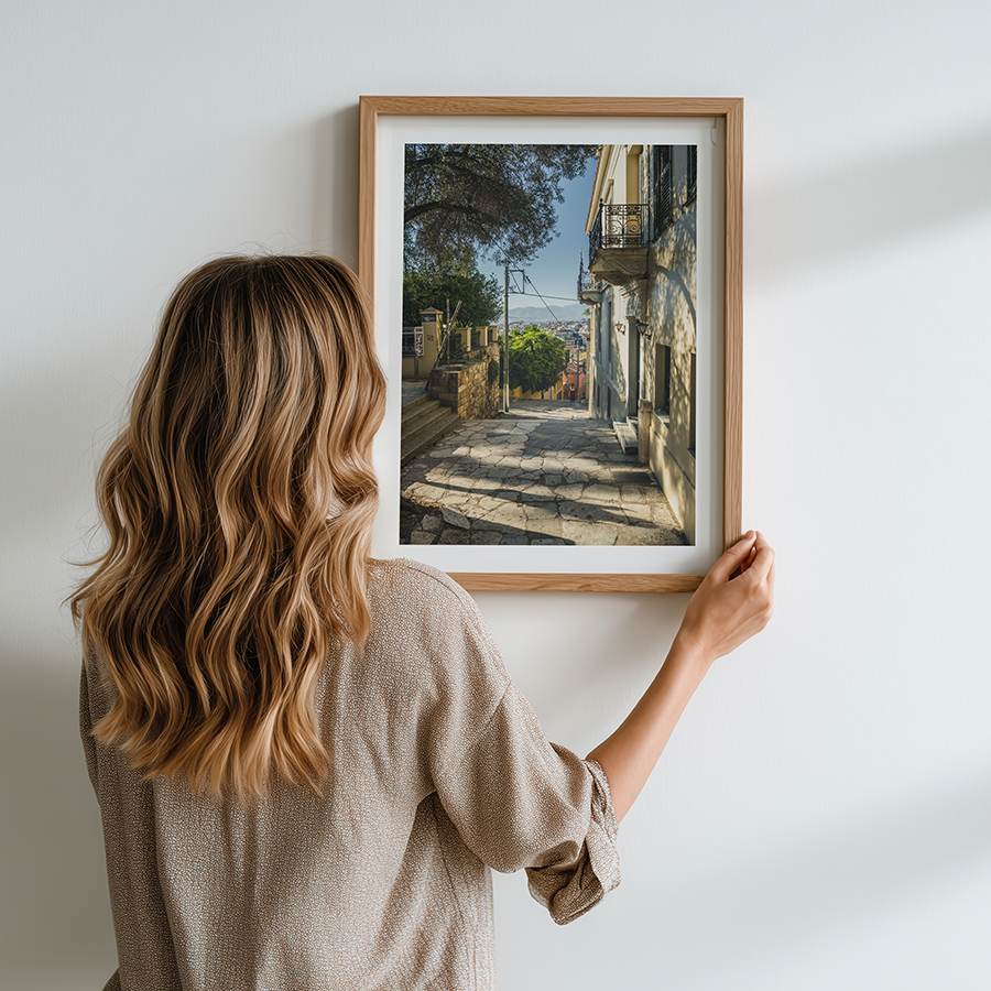Plaka wall art, Athens wall art, Plaka street photography, Athens street photography, Greece wall art, Athens fine art print, Greece poster, Plaka Athens print, Athens photography print, Greek street wall art, Mediterranean wall art, Athens travel photography, Greece photography print