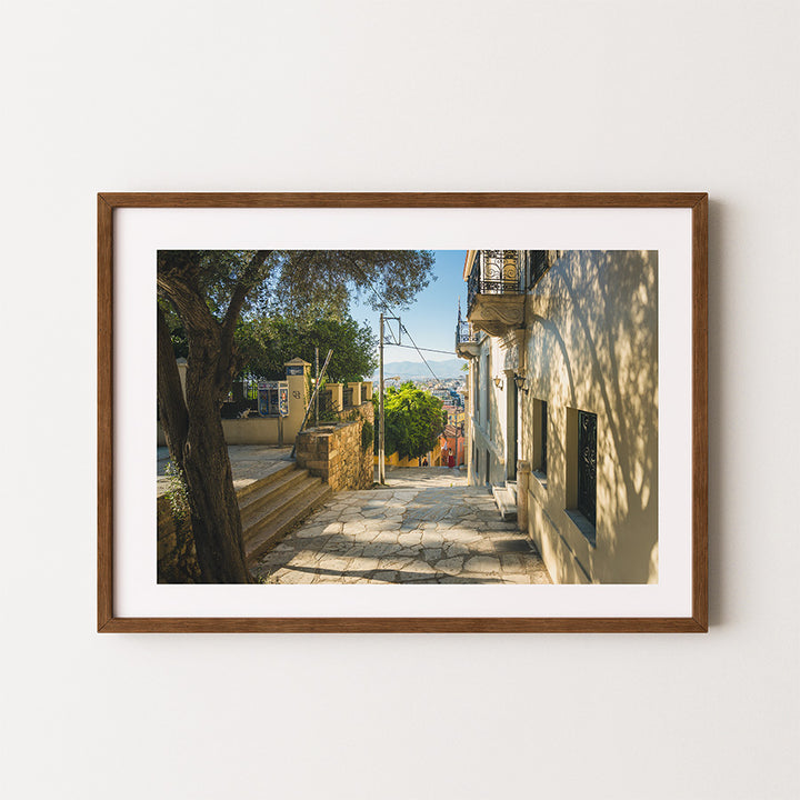 Plaka street wall art, Athens wall art, Greece poster, Greece wall art, Athens photography print, Plaka Athens print, Greek street photography, Athens poster, Mediterranean wall art, Greece photography print