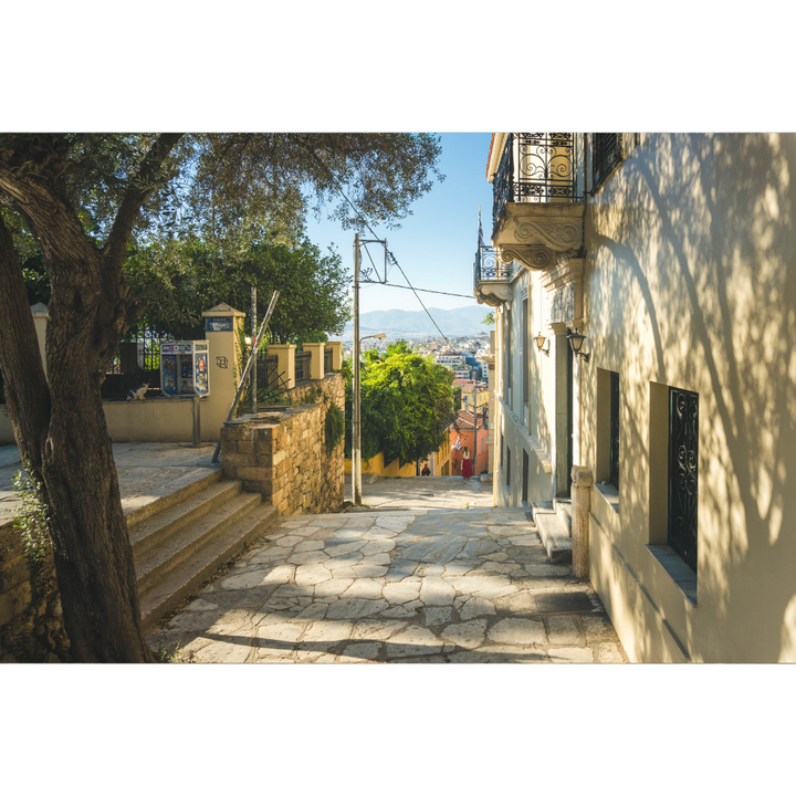 Plaka street wall art, Athens wall art, Greece poster, Greece wall art, Athens photography print, Plaka Athens print, Greek street photography, Athens poster, Mediterranean wall art, Greece photography print