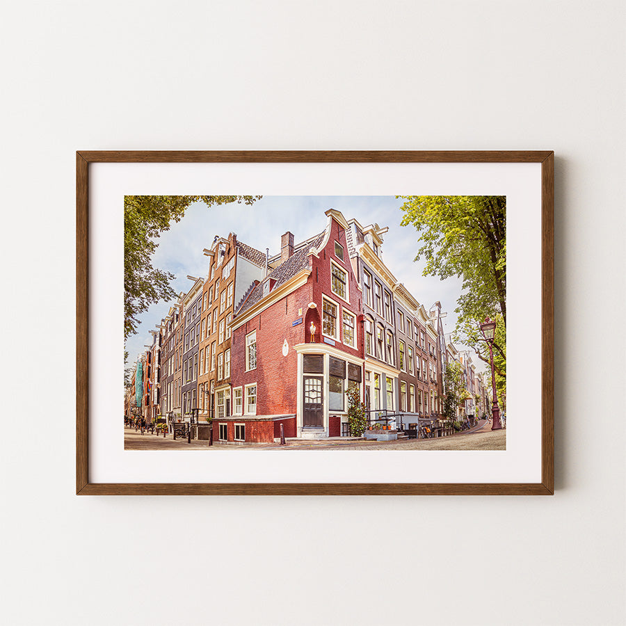 Amsterdam wall art, Prinsengracht print, canal house poster, fine art photography, Amsterdam poster, cityscape wall decor, architectural photo print, Netherlands wall art, Amsterdam home decor, urban fine art print
