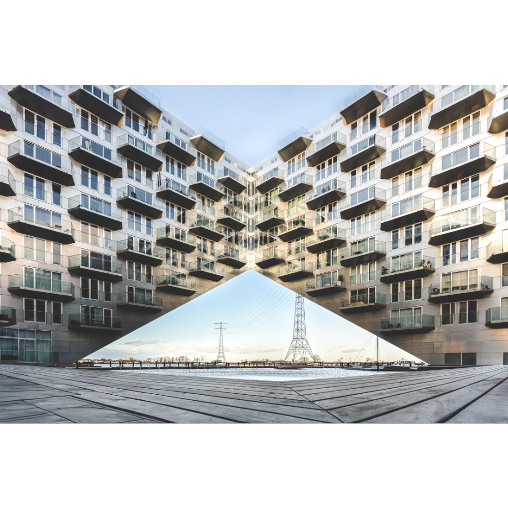 Sluishuis Amsterdam – Modern Architecture Fine Art Print