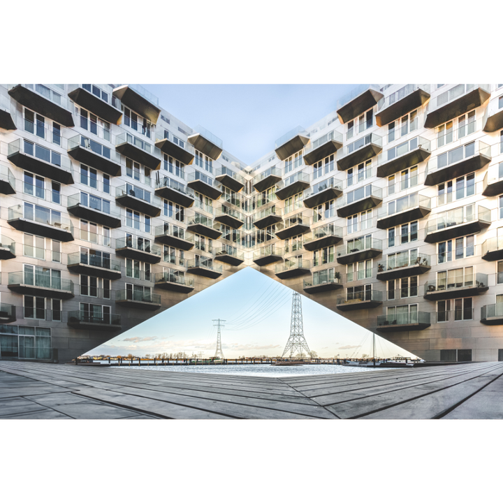 Sluishuis Amsterdam – Modern Architecture Fine Art Print