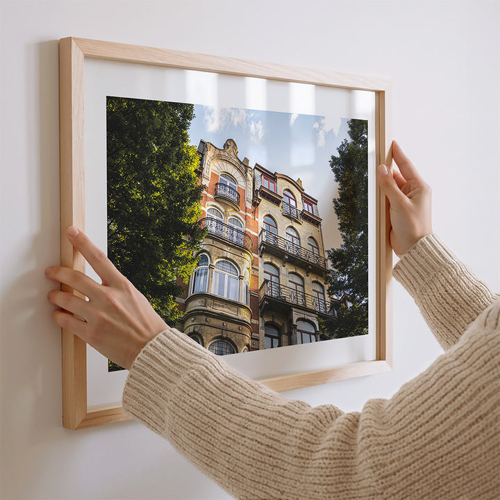 Saint-Gilles Brussels wall art, Belgium wall art, Brussels architecture print, Art Nouveau Brussels poster, Belgium print, Brussels photography print, Saint-Gilles print, Brussels fine art print, Brussels poster, architectural wall art