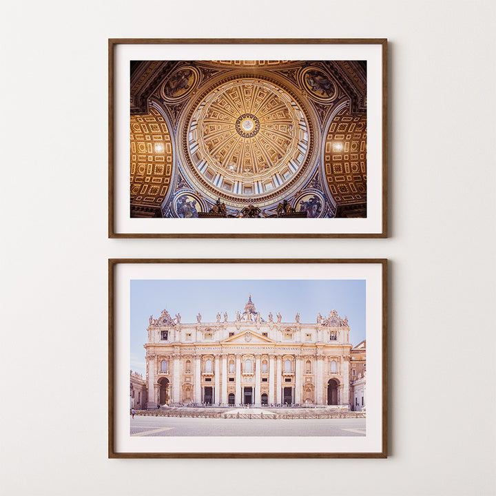 St. Peter’s Basilica wall art, Vatican wall art, Rome wall art, St. Peter’s Basilica print, Vatican poster, Rome print, Rome photography print, Vatican City wall art, cathedral wall art, architectural wall art, Italy wall art, set of 2 wall art