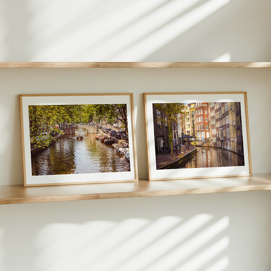 Set of 2 Amsterdam Canal Prints - Amsterdam Wall Art