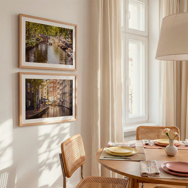 Set of 2 Amsterdam Canal Prints - Amsterdam Wall Art