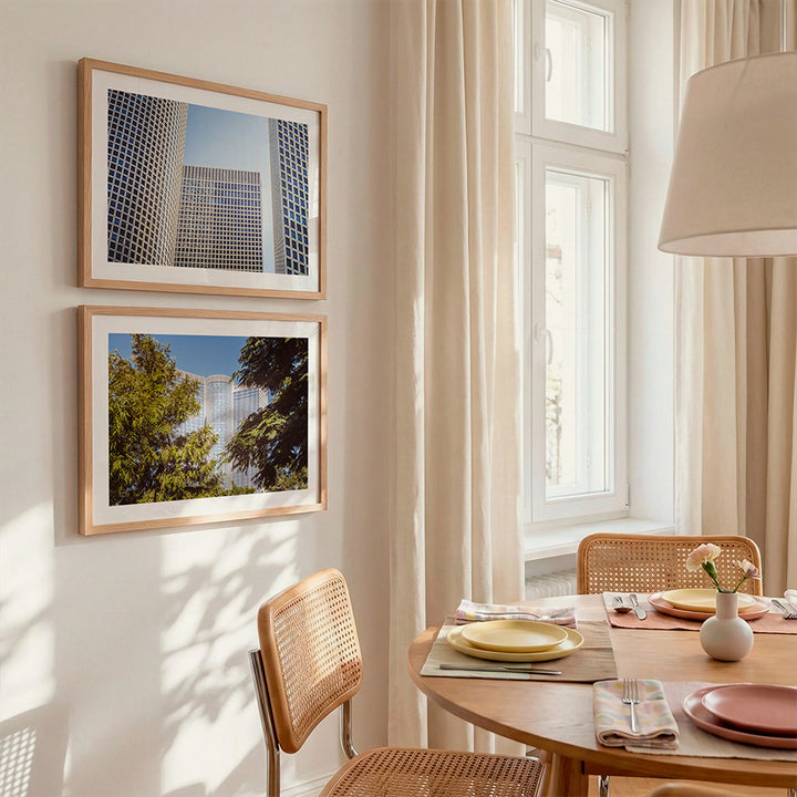 Azrieli Center Tel Aviv wall art set, set of 2 Tel Aviv prints, Tel Aviv skyline wall art, Azrieli Towers print, Tel Aviv architecture print, modern skyline print, Israel wall art, architectural photography print, Tel Aviv poster, fine art print set, contemporary wall art