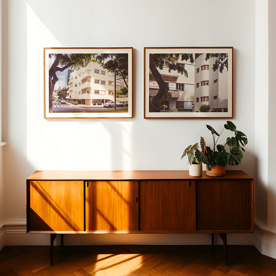 Tel Aviv wall art, Bauhaus poster set, Israel architecture print, Rothschild Boulevard art, Bauhaus Tel Aviv photo, Israel travel gift, Bauhaus wall decor, fine art photography print, modernist architecture poster, Bauhaus art print, Tel Aviv photo set