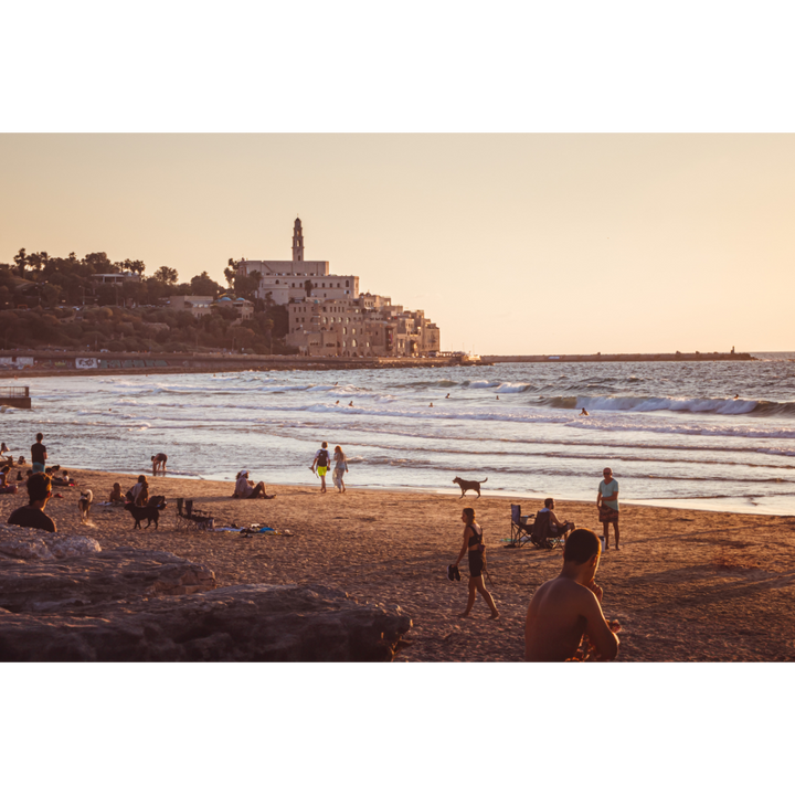 Set of 2, Tel Aviv wall art, Israel poster, Jaffa sunset print, Mediterranean photography, coastal wall art, Tel Aviv beach print, Tel Aviv poster set, fine art print set, Yafo beach print, coastal decor, beach photography, Israel photography, Mediterranean wall decor, Tel Aviv travel print, Mediterranean fine art