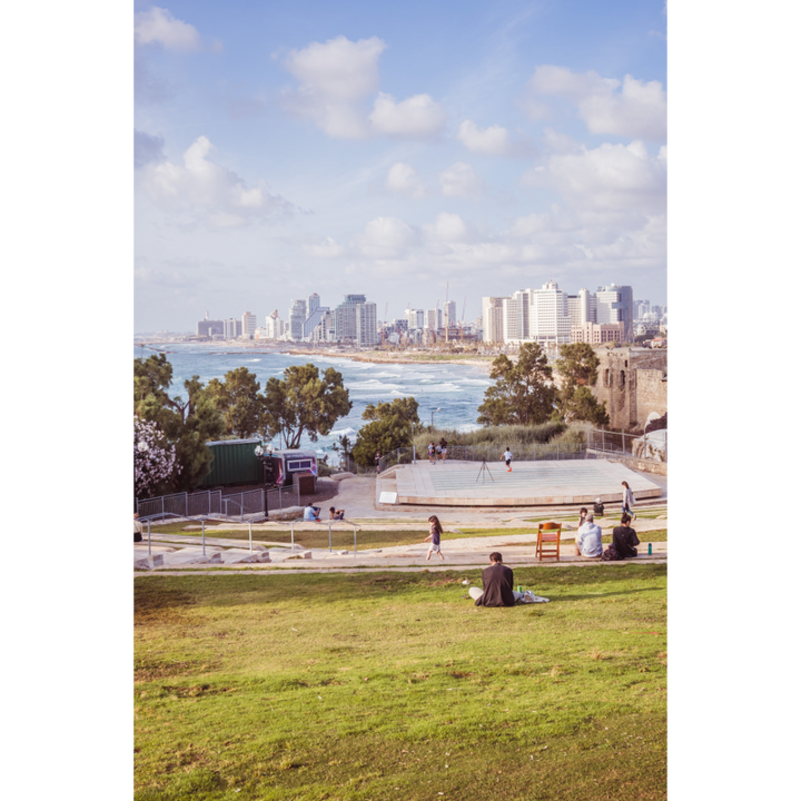 Set of 2, Tel Aviv wall art, Israel poster, Jaffa photography, Christian wall art, Jewish travel photography, Mediterranean prints, Tel Aviv beach print, St. Peter’s Church poster, set of two art prints, travel fine art, coastal wall decor, Old Jaffa poster, Tel Aviv skyline print, Middle East art