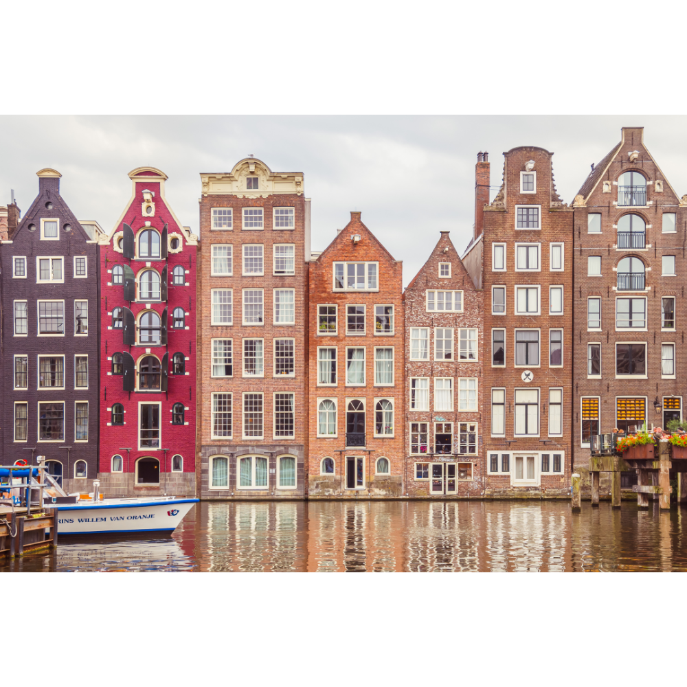 Set of 3 Amsterdam Prints , Amsterdam wall art, Dutch canal wall art, Amsterdam prints set, Damrak print, Prinsengracht poster, Dutch bridges wall art, Netherlands travel decor, fine art photography prints, museum-quality art, sustainable wall decor