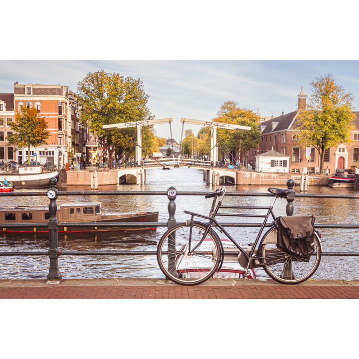 Set of 3 Amsterdam prints, Amsterdam wall art, Dutch canal wall art, Amsterdam summer prints, Bloemgracht poster, Dutch bicycle wall art, Netherlands travel decor, fine art photography prints, museum-quality prints, sustainable wall decor, summer in Amsterdam