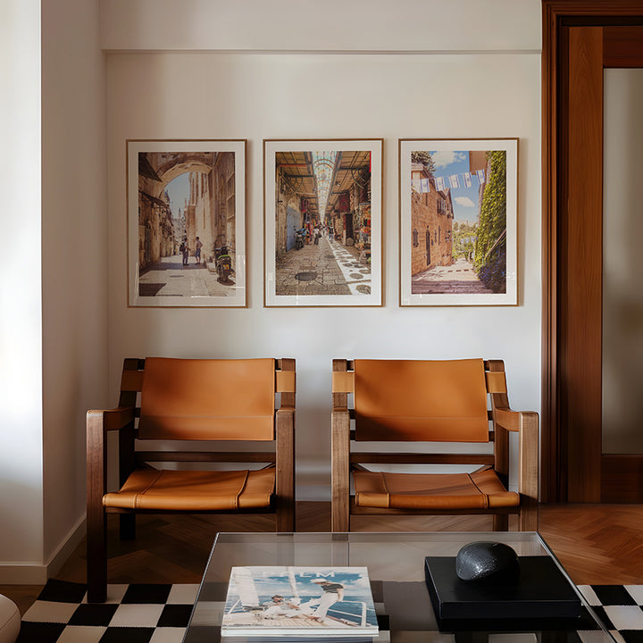 Set of 3, Jerusalem wall art, Israel poster, Jewish home decor, Old City photography, Israel fine art, Jerusalem market print, Israeli flag artwork, Holy Land print, Jerusalem photo set, Israel gift