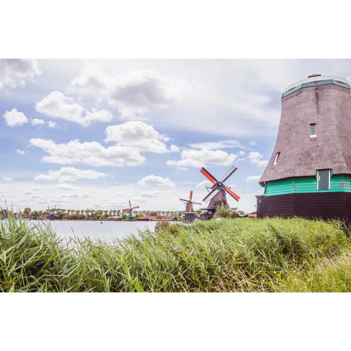 Set of 3, Netherlands wall art, Amsterdam poster set, Dutch windmill wall art, Zaanse Schans print, wooden shoes decor, Holland photography set, Dutch travel decor, fine art print set, Netherlands photo prints, Amsterdam fine art, curated wall art set, Holland wall decor