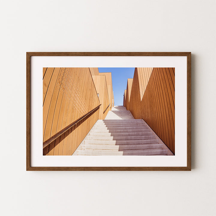 Sluishuis Amsterdam wall art, minimalist Amsterdam poster, Amsterdam architecture print, fine art photography Amsterdam, modern Dutch wall art, sustainable art print, museum-quality photo print, architectural poster Netherlands, exclusive fine art print, eco-friendly wall decor