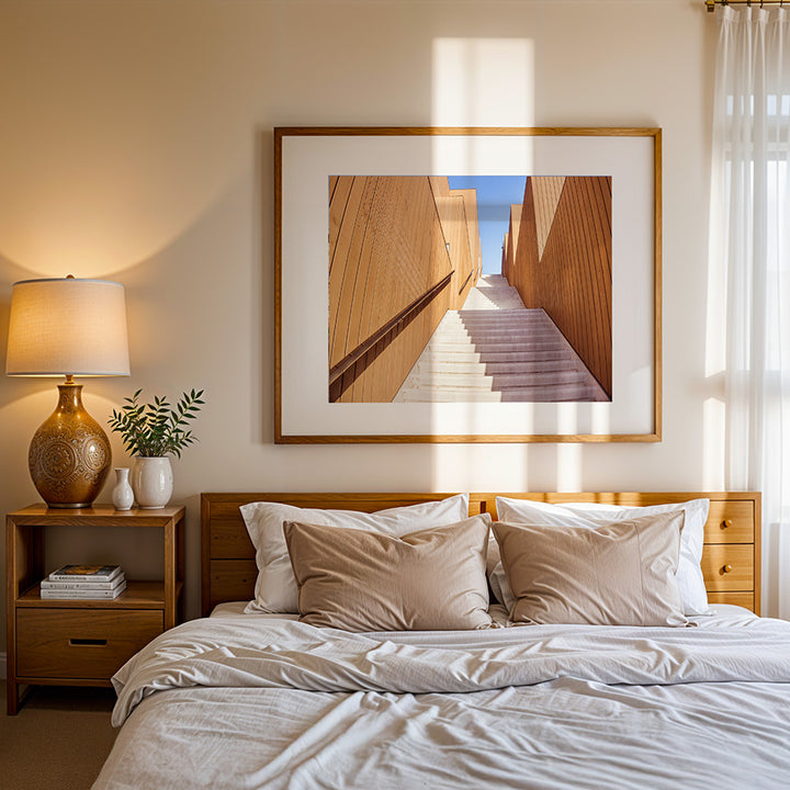 Sluishuis Amsterdam wall art, minimalist Amsterdam poster, Amsterdam architecture print, fine art photography Amsterdam, modern Dutch wall art, sustainable art print, museum-quality photo print, architectural poster Netherlands, exclusive fine art print, eco-friendly wall decor
