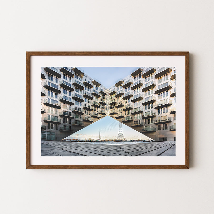 Sluishuis Amsterdam wall art, Amsterdam modern architecture print, Sluishuis architecture photography, Amsterdam IJburg wall art, Dutch modern architecture print, Amsterdam architectural photography, contemporary Amsterdam wall art, modern building photography print, Amsterdam urban architecture poster, fine art architecture photography