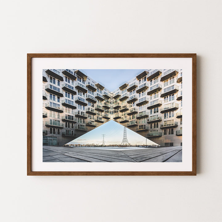 Sluishuis Amsterdam wall art, Amsterdam modern architecture print, Sluishuis architecture photography, Amsterdam IJburg wall art, Dutch modern architecture print, Amsterdam architectural photography, contemporary Amsterdam wall art, modern building photography print, Amsterdam urban architecture poster, fine art architecture photography