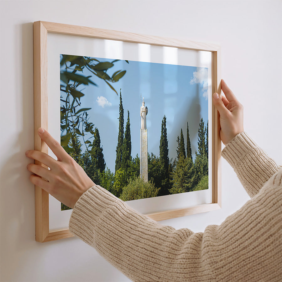 Statue of Athena wall art, Athens wall art, Greece poster, Pedion tou Areos print, Athena statue print, Athens photography print, Greece wall art, Greek sculpture poster, Athens park photography, Greek mythology wall art, Greece fine art print