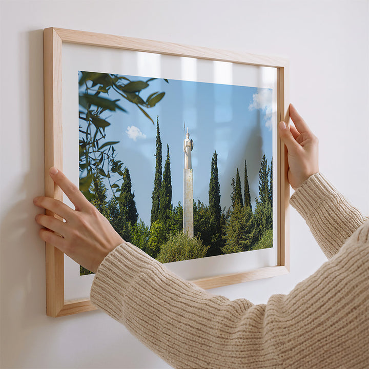 Statue of Athena wall art, Athens wall art, Greece poster, Pedion tou Areos print, Athena statue print, Athens photography print, Greece wall art, Greek sculpture poster, Athens park photography, Greek mythology wall art, Greece fine art print