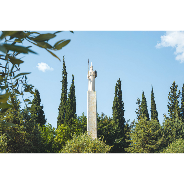 Statue of Athena wall art, Athens wall art, Greece poster, Pedion tou Areos print, Athena statue print, Athens photography print, Greece wall art, Greek sculpture poster, Athens park photography, Greek mythology wall art, Greece fine art print