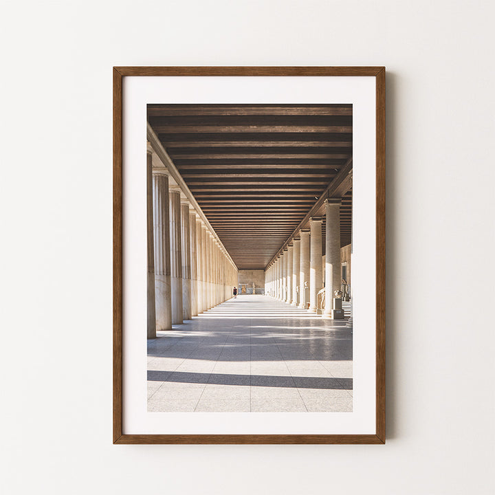 Stoa of Attalos wall art, Athens architecture print, Ancient Agora wall art, Athens photography print, Greece wall art, Stoa of Attalos poster, Greek architecture photography, Ancient Athens print, Athens fine art photography, Greece poster, classical architecture wall art, Mediterranean wall art