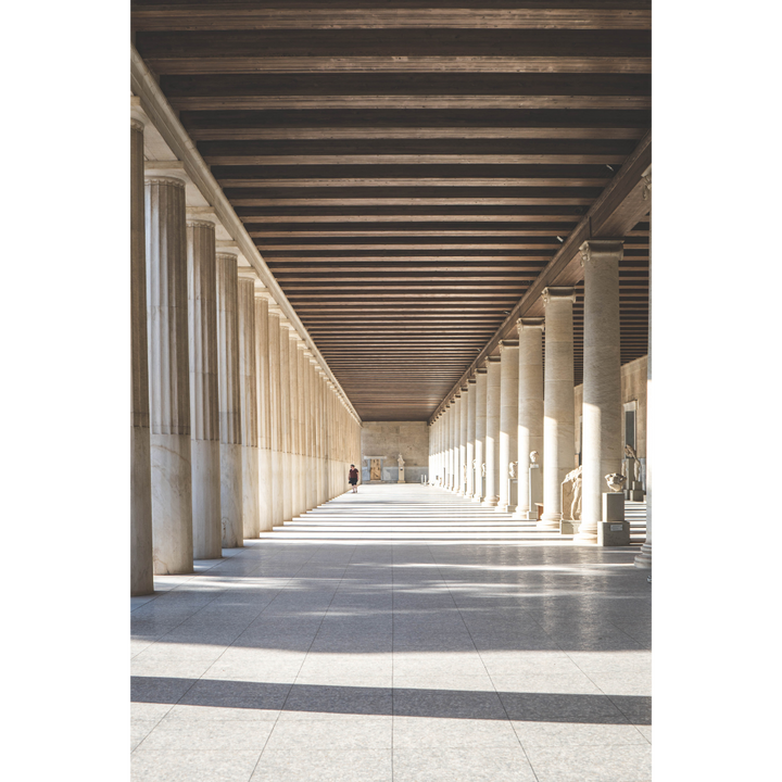 Stoa of Attalos wall art, Athens architecture print, Ancient Agora wall art, Athens photography print, Greece wall art, Stoa of Attalos poster, Greek architecture photography, Ancient Athens print, Athens fine art photography, Greece poster, classical architecture wall art, Mediterranean wall art