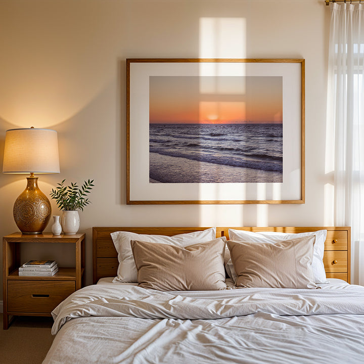 Tel Aviv wall art, sunset beach print, Israel photography, Tel Aviv poster, fine art landscape, Mediterranean wall art, travel photography print, golden hour wall decor, seascape art, minimalist coastal print, fine art print, beach sunset photo