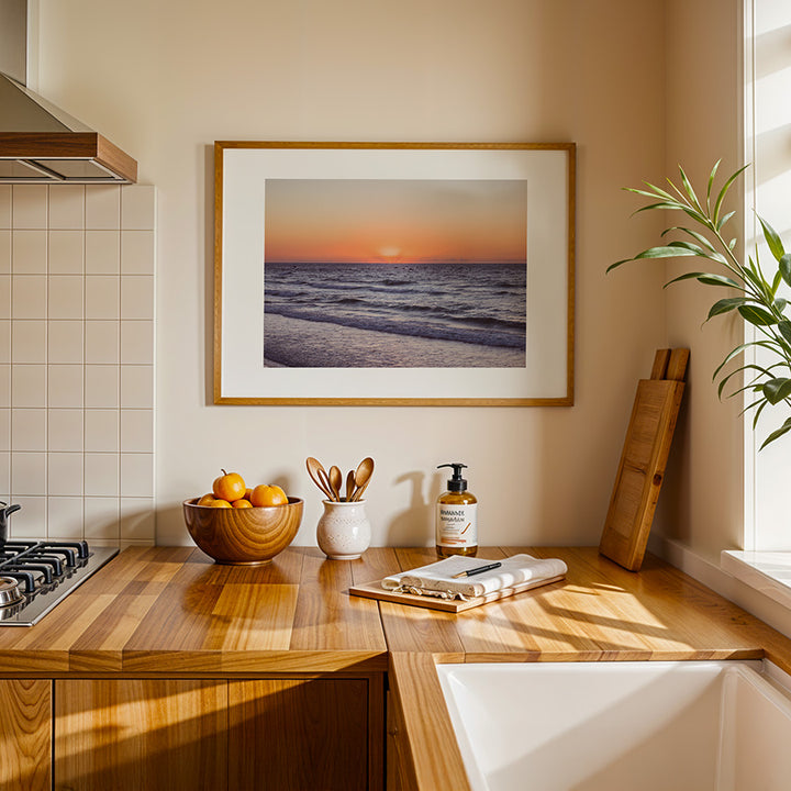 Tel Aviv wall art, sunset beach print, Israel photography, Tel Aviv poster, fine art landscape, Mediterranean wall art, travel photography print, golden hour wall decor, seascape art, minimalist coastal print, fine art print, beach sunset photo
