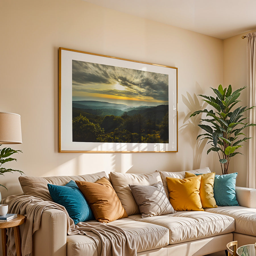 Haifa wall art, sunset photography print, Israel fine art, Haifa poster, coastal wall art, Mediterranean print, fine art photography, Haifa decor, travel photography print, Middle East wall art, Haifa cityscape, museum-quality wall print