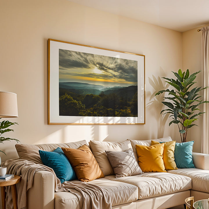 Haifa wall art, sunset photography print, Israel fine art, Haifa poster, coastal wall art, Mediterranean print, fine art photography, Haifa decor, travel photography print, Middle East wall art, Haifa cityscape, museum-quality wall print